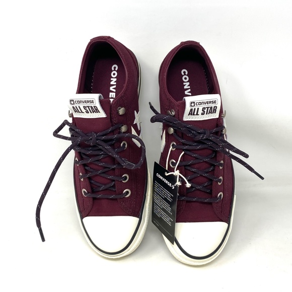 Converse Star Player 76 OX Retro Low Top Canvas Bordo Men Size Sneakers A04250C - Picture 5 of 11